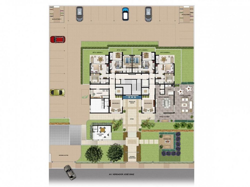 Implantação do térreo