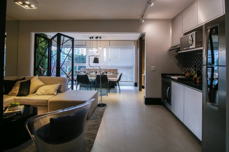 decorado - Ambiente integrado - Ext Campo Belo