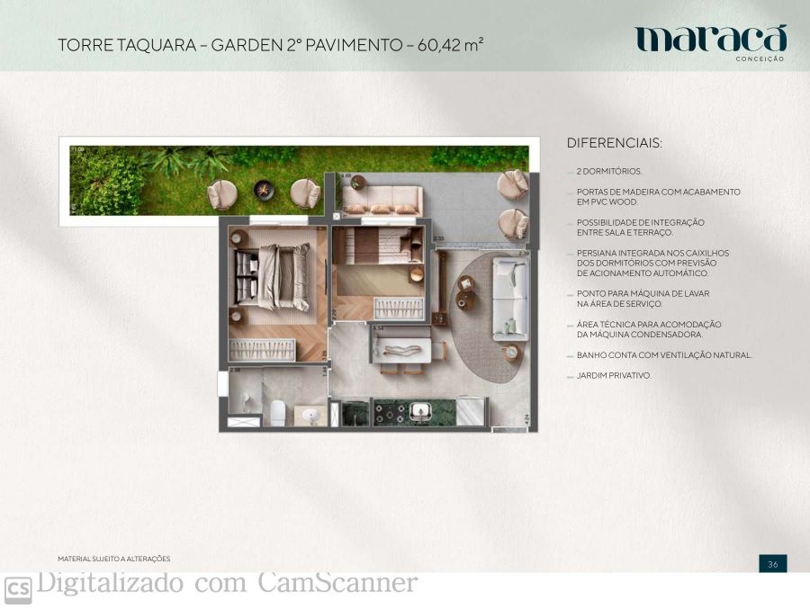 Planta - garden - projeto Marac�
