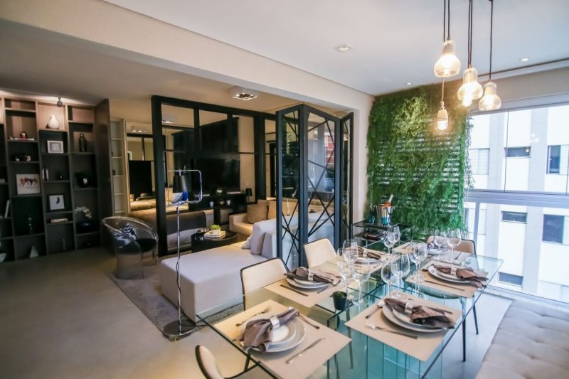 decorado - Ambiente integrado - Ext Campo Belo