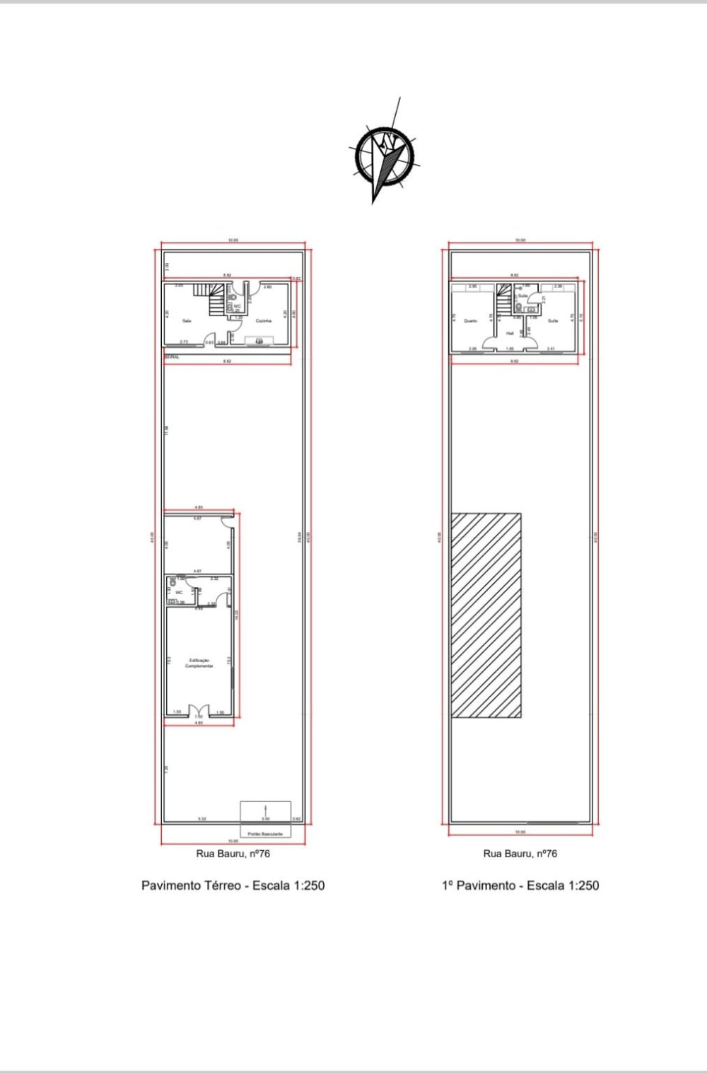 Planta - Casa e Galp�o