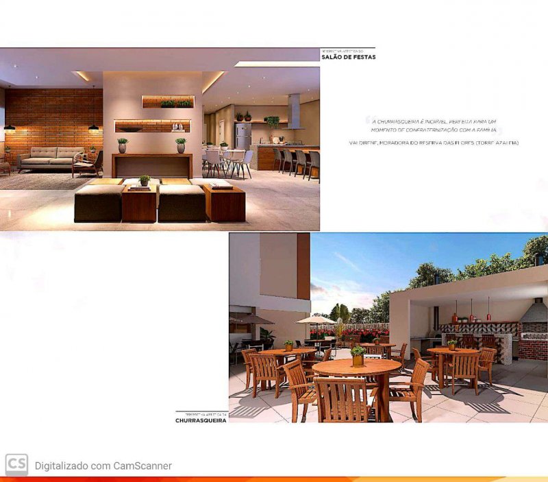 Salão de festa e espaço gourmet