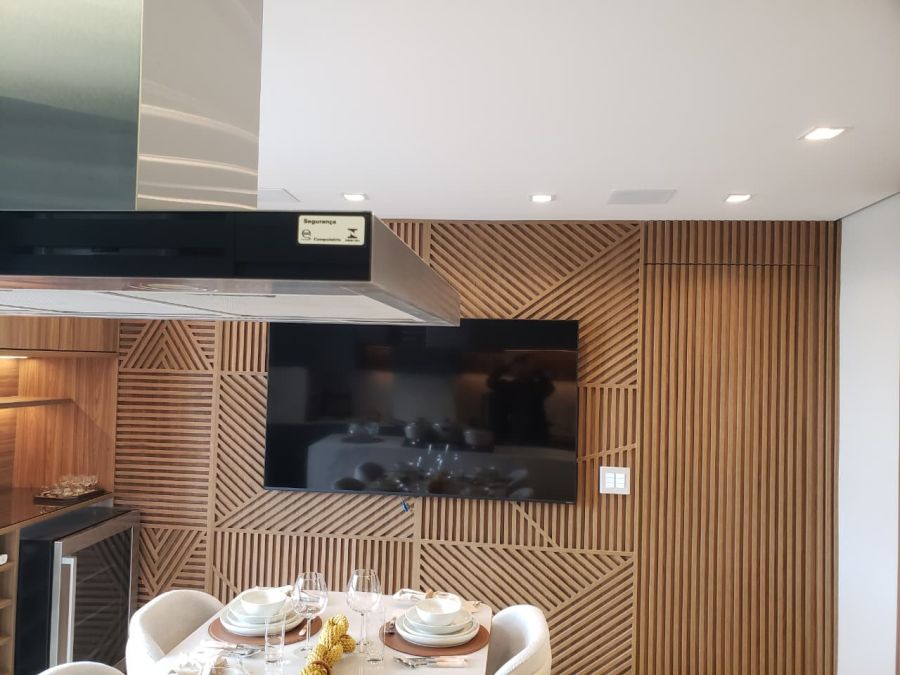 decorado e acabamento ripado