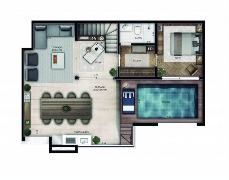 Planta 183m2 - Duplex