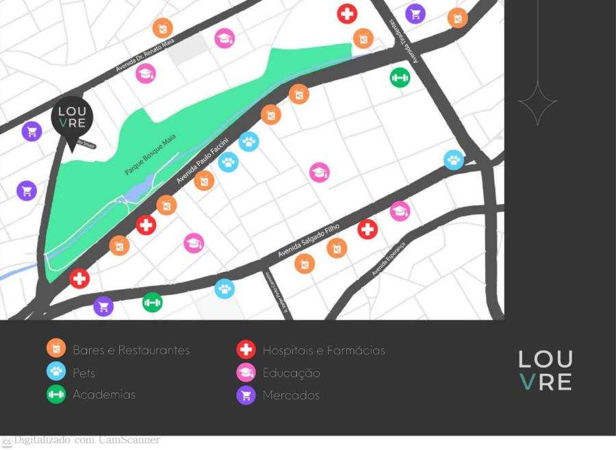 Louvre - Pontos comerciais.