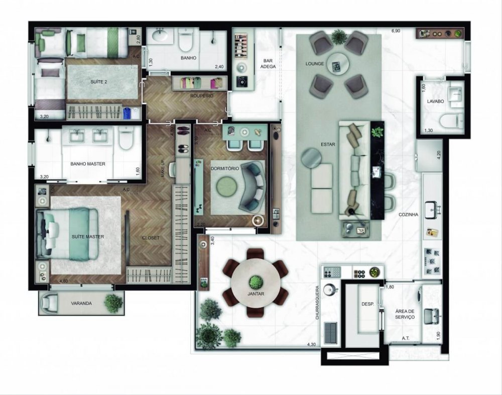 planta 118m2 - op��o