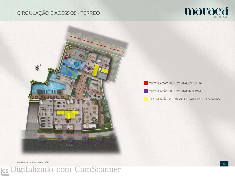 Marac� - Circula��o e acesso - projeto novo Marac� - Namour.