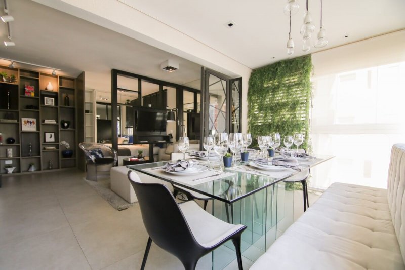 decorado - Ambiente integrado - Ext Campo Belo