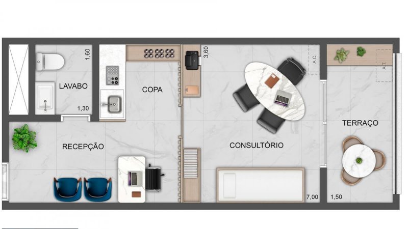 Conjunto comercial Blue