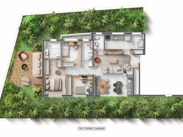 Tipo Torre C - Planta garden